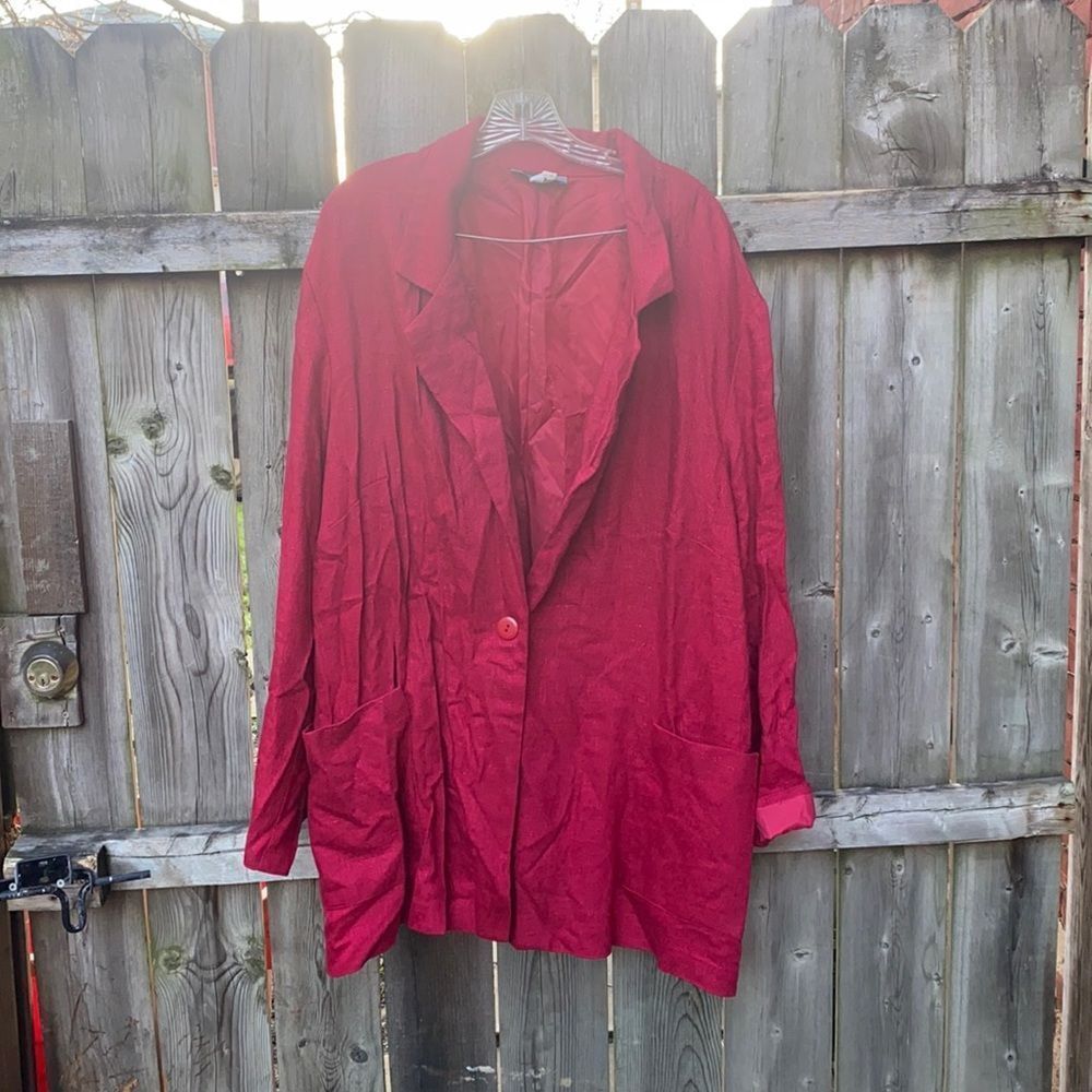 Maggie Varnes linen blazer sz. 26 W